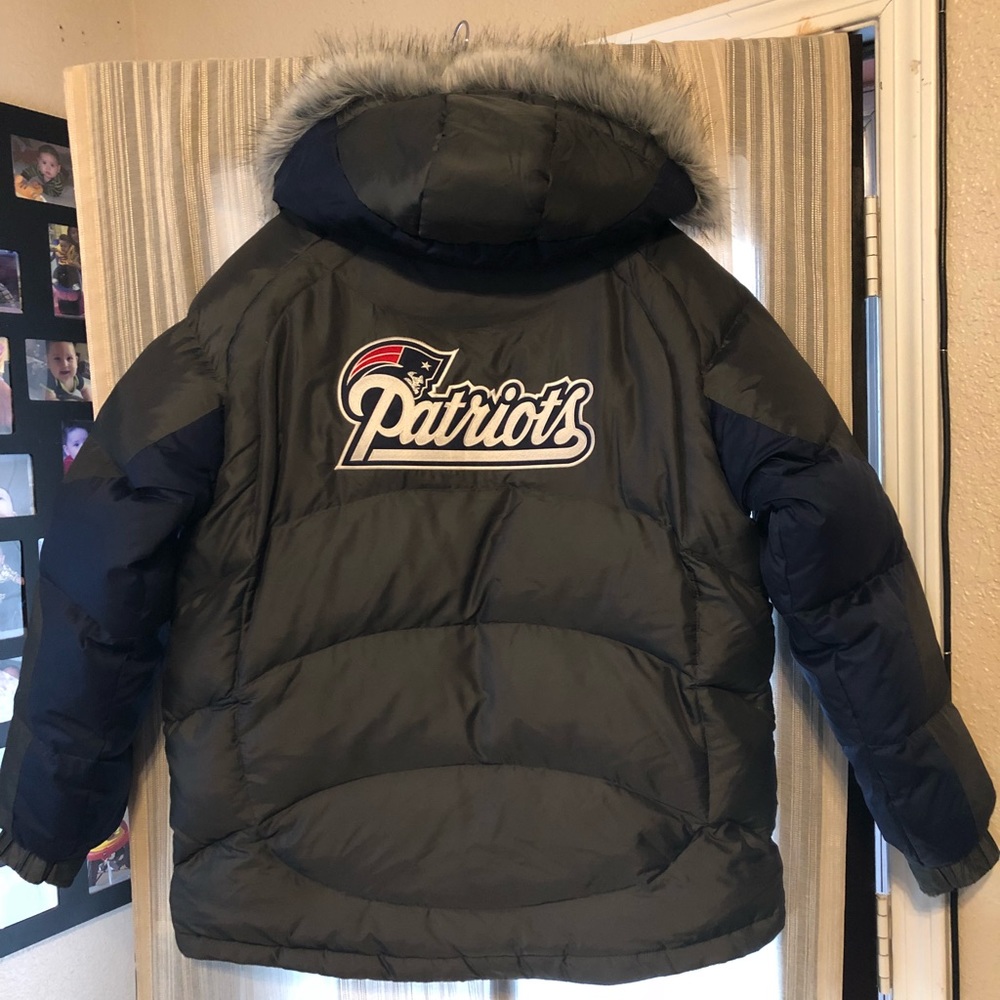 NFL Patriots Navy Puffer Jacket